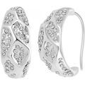 Boucles oreilles Sc Crystal B4010-ARGENT Argent&eacute;