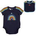 Sous-v&ecirc;tements Filles sur Grenoble : Bodys adidas I 3S GIFT SET Marine