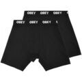 Boxers Obey Established work 2 pack boxers Noir