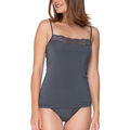 Autres types de lingerie sur Grenoble : Maillots de corps Luna Splendida Caraco Micro Touch Splendida Gris