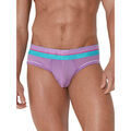 Lingerie homme sur Grenoble : Slips Code 22 Slip Bright Mesh Code22 Violet