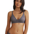 Triangles / Sans armatures Selmark Soutien-gorge triangle pr&eacute;form&eacute; plongeant coques amovibles Gris