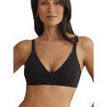 Triangles / Sans armatures Selmark Soutien-gorge triangle pr&eacute;form&eacute; plongeant coques amovibles Noir