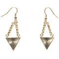Boucles oreilles Desigual Boucles d'Oreilles Peruvien Triangle Dor&eacute; Grenoble