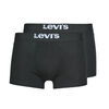 Boxers Levis MEN SOLID TRUNK PACK X2 Noir