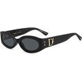 Lunettes sur Grenoble : Lunettes de soleil Dsquared D2 0150/G/S Lunettes de soleil, Noir/Gris, 54 mm
