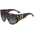 Lunettes sur Grenoble : Lunettes de soleil Dsquared D2 0149/S Lunettes de soleil, Havana/Gris, 99 mm