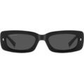 Lunettes sur Grenoble : Lunettes de soleil Dsquared ICON 0020/S Lunettes de soleil, Noir/Gris, 52 mm