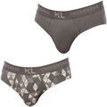 Lingerie homme sur Grenoble : Cale&ccedil;ons Kisses And Love KLS2-2019-GRIS Gris