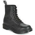 Sports d'hiver sur Grenoble : Boots Dr. Martens 1460 PASCAL MONO BLACK VIRGINIA Noir