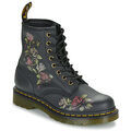 Sports d'hiver sur Grenoble : Boots Dr. Martens 1460 DECAYED ROSES CLASSIC TUMBLED NAPPA