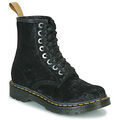 Sports d'hiver sur Grenoble : Boots Dr. Martens VEGAN 1460 BLACK VELVET
