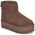Sports d'hiver sur Grenoble : Boots UGG CLASSIC MINI PLATFORM Marron