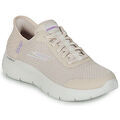 Baskets basses Skechers HANDS FREE SLIP INS : GO WALK FLEX - GRAND ENTRY Beige Grenoble