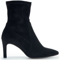 Bottines Gabor Bottines en textile &agrave; talon d&eacute;croch&eacute; Noir