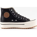 Baskets montantes Victoria BOTTINE TRIBU EFFET CUIR SEMELLE DOUBLE DENT&Eacute;E 1061123 Noir