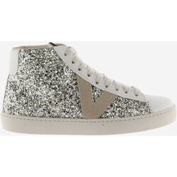 Baskets montantes Victoria BOTTINE BERLIN PAILLETTES CUIR CRO&Ucirc;TE DE CUIR 1126189 Gris
