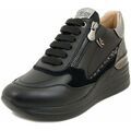 Baskets Keys Femme Chaussures, Baskets en cuir – k9812 Noir Grenoble