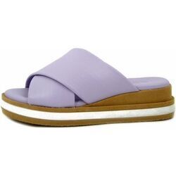 Chaussons Osvaldo Pericoli Mules pour Femme compens&eacute;es, Faux Cuir, 100461 Violet