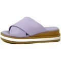 Chaussons Osvaldo Pericoli Mules pour Femme compens&eacute;es, Faux Cuir, 100461 Violet Grenoble