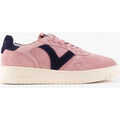 Baskets basses Victoria BASKET SEUL CRO&Ucirc;TE DE CUIR CONTRASTE 1257127 Rose