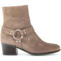 Bottines Gabor Bottines en cuir &agrave; talon d&eacute;croch&eacute; Beige Grenoble