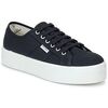Baskets basses Victoria BLUCHER LONA PLATAFORMA Noir
