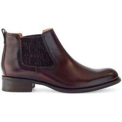 Bottines Gabor Bottines en cuir &agrave; talon d&eacute;croch&eacute; Marron