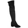 Bottes Pao Genouill&egrave;res stretch velours Gris
