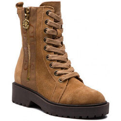 Bottes Guess Bottines Femme en Cuir Su&eacute;de WALA Marron Marron