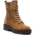 Bottes Guess Bottines Femme en Cuir Su&eacute;de WALA Marron Marron Grenoble