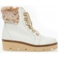 Bottines Gabor Bottines en cuir &agrave; talon compens&eacute; Blanc