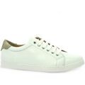 Baskets So Send Derby cuir /d&eacute; Blanc