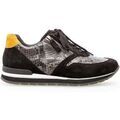 Baskets femme sur Grenoble : Baskets Gabor Baskets en reptil &agrave; talon plat Noir