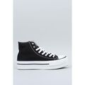 Baskets basses Victoria TRIBU DOBLE BOT�N BASKET LONA Noir Grenoble