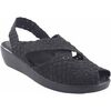 Chaussures Vicmart sandale noire pour femme 140 Argent&eacute;