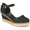 Espadrilles Tommy Hilfiger BASIC CLOSED TOE MID WEDGE Noir