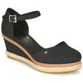 Espadrilles Tommy Hilfiger BASIC CLOSED TOE MID WEDGE Noir Grenoble