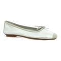 Ballerines Reqin's Ballerines Harmony cuir lamin&eacute; Argent&eacute;