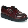 Chaussures plates femme sur Grenoble : Derbies TUK VIVA LOW CREEPER BURGUNDY