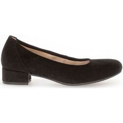 Chaussures escarpins Gabor Trotteur en cuir &agrave; talon d&eacute;croch&eacute; Noir