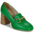 Chaussures plates femme sur Grenoble : Mocassins Fericelli PLEJONE Vert
