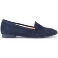 Chaussures plates femme sur Grenoble : Mocassins Gabor Escarpins en cuir velours &agrave; talon d&eacute;croch&eacute; Marine