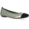 Ballerines Reqin's Ballerines cuir lamin&eacute; plomb Noir Grenoble