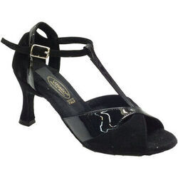 Sandales Vitiello Dance Shoes 324 camoscio vernice nero forma
