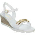 Chaussures escarpins Samoa Talons compens&eacute;s ref_sam39483-blanc Blanc