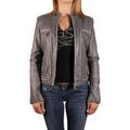 Manteau Redskins Blouson en cuir femme PRERIM Gris