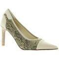 Chaussures &agrave; talons femme sur Grenoble : Chaussures escarpins Elizabeth Stuart Escarpins cuir python sable