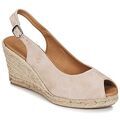Chaussures d&eacute;contract&eacute;es femme sur Grenoble : Espadrilles Betty London INANI Rose