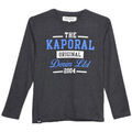 Tee-shirts enfants sur Grenoble : T-shirt enfant Kaporal T-Shirt Manches Longues Gar&ccedil;on Romby Noir Noir